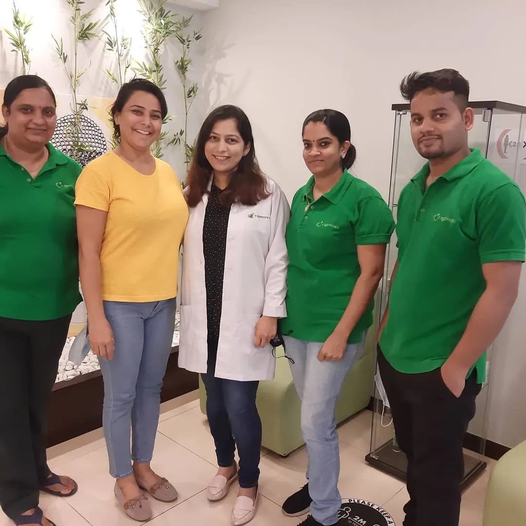 The Ayurcure team at the clinic in Bur Dubai